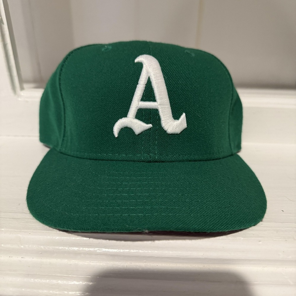 New Era 59FIFTY Oakland Athletics A's Fitted Hat USA Made 7 1/8 Green